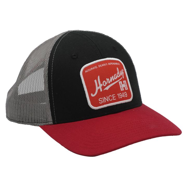 Hornady 99216 Hornady Cap Mesh Cap Black Red