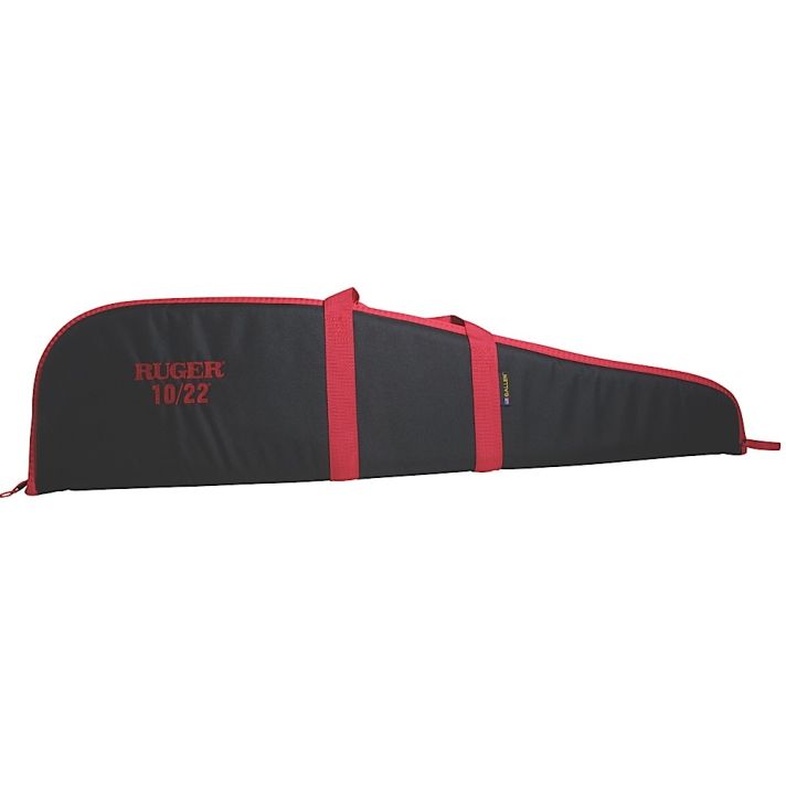 Ruger 27540 Embroidered Rifle Case 40" Black/Red Endura For Ruger 10/22