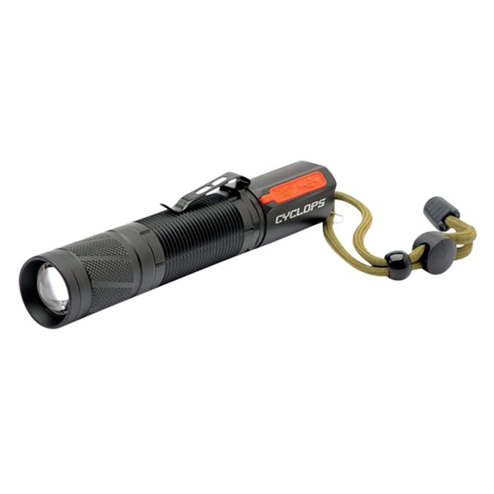 Cyclops CYCTF1200RC FX1200 Pocket FlashlightBlack 210/1200 Lumens White LED