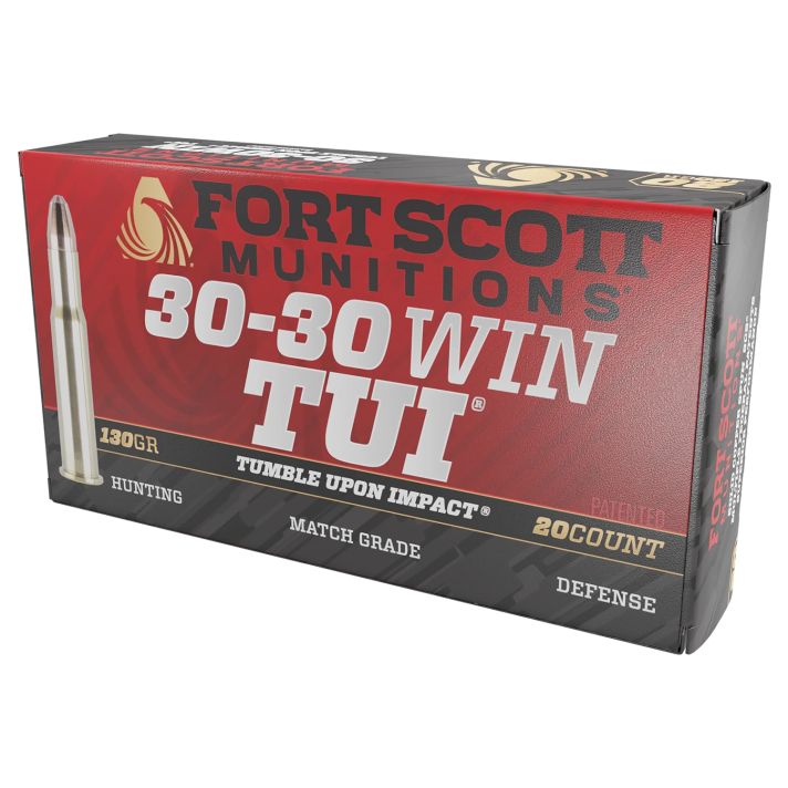 Fort Scott Munitions 3030130SCV Tumble Upon Impact (TUI) Rifle 30-30Win 130gr Solid Copper Spun 20 Per Box/10 Case