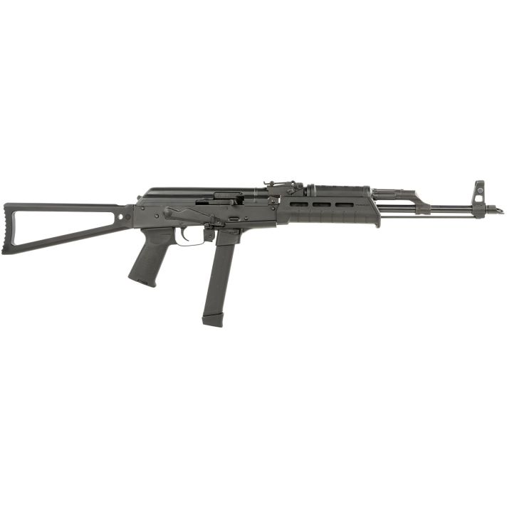 Century Arms RI4958N WASR9mm Luger 33+1 17.50" Black Receiver Circle 10 Triangle Black Stock Black Magpul AK Grip Right Hand