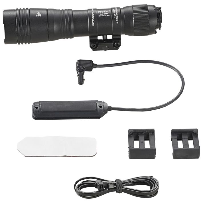 Streamlight 89009 ProTac 2.0Black Anodized Aluminum, Rifle 250/2000 Lumens White LED, Bulb 266 Meters Beam, Picatinny Rail Mount