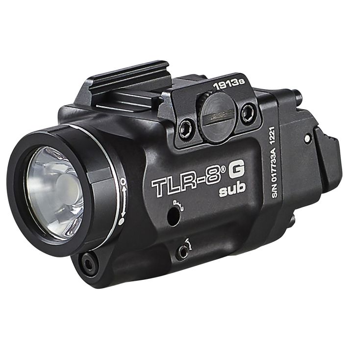 Streamlight 69438 TRL-8 G Sub Gun Light with Green LaserBlack Anodized 500 Lumens White LED 1913 Short Rail Pistol