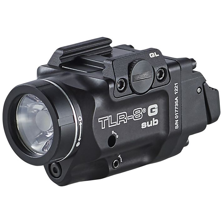 Streamlight 69431 TRL-8 G Sub Gun Light with Green LaserBlack Anodized 500 Lumens White LED Glock 43X MOS/48 MOS/43X/48 with Rail
