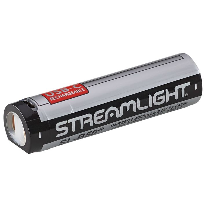 Streamlight 22111 SL-B50Silver/Black 3.6 Volts 4,900 mAh (1) Single Pack