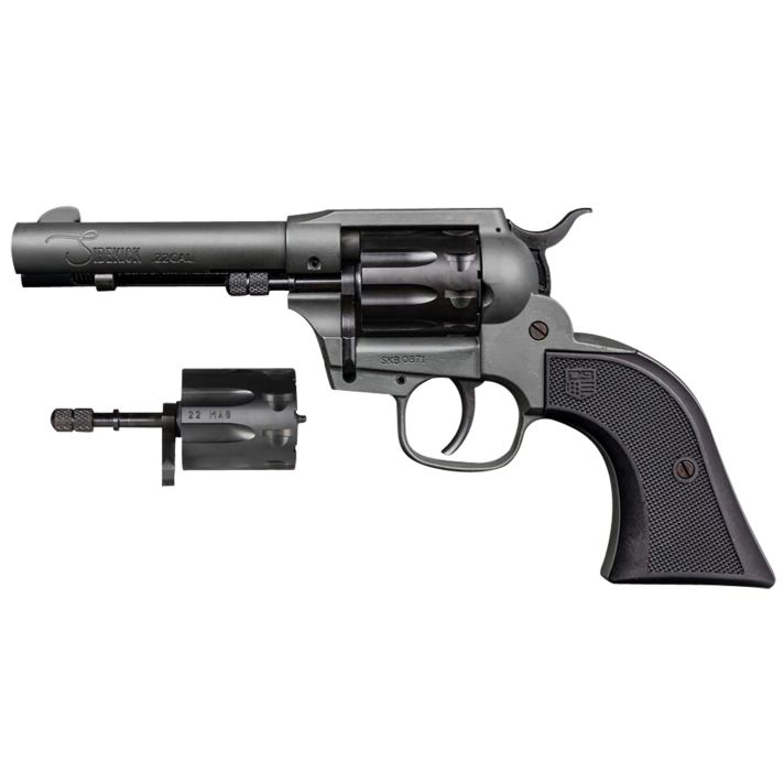 Diamondback DB0500A051 Sidekick22 LR/22 Mag 9 Shot, 4.50" Dark Gray Cerakote Steel Barrel & Cylinder, Dark Gray Cerakote Zinc Alloy Frame, Black Polymer Grip, Hammer Safety, Exposed Hammer