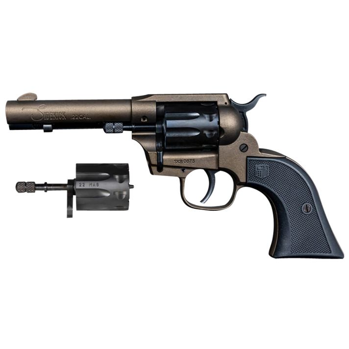 Diamondback DB0500A071 Sidekick22 LR 22 WMR 9rd Shot 4.50" Midnight Bronze Midnight Bronze Zinc Alloy Midnight Bronze Cerakote Frame Black Cerakote Cylinder Black Polymer Grips