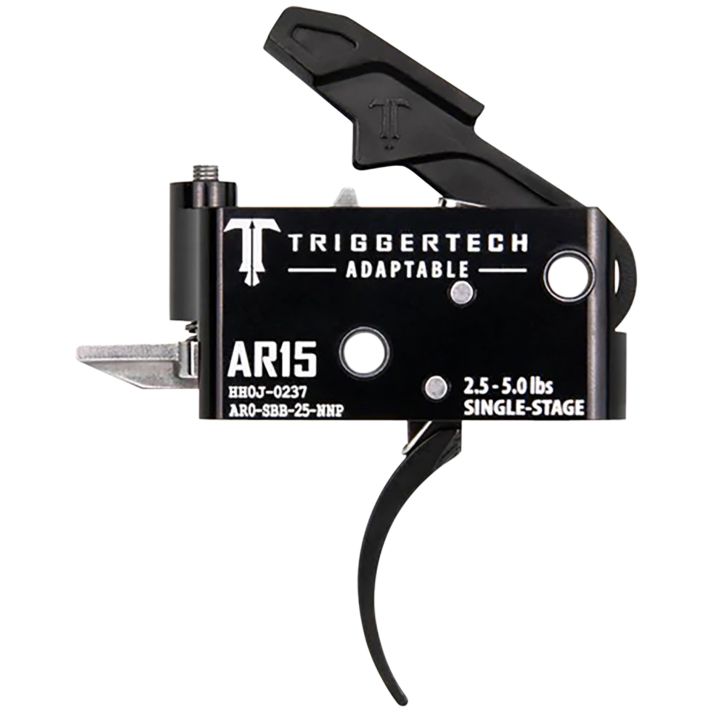 TriggerTech AR0SBB25NNP AdaptablePro Curved Single-Stage 2.5-5.0 lbs Adjustable for AR-15