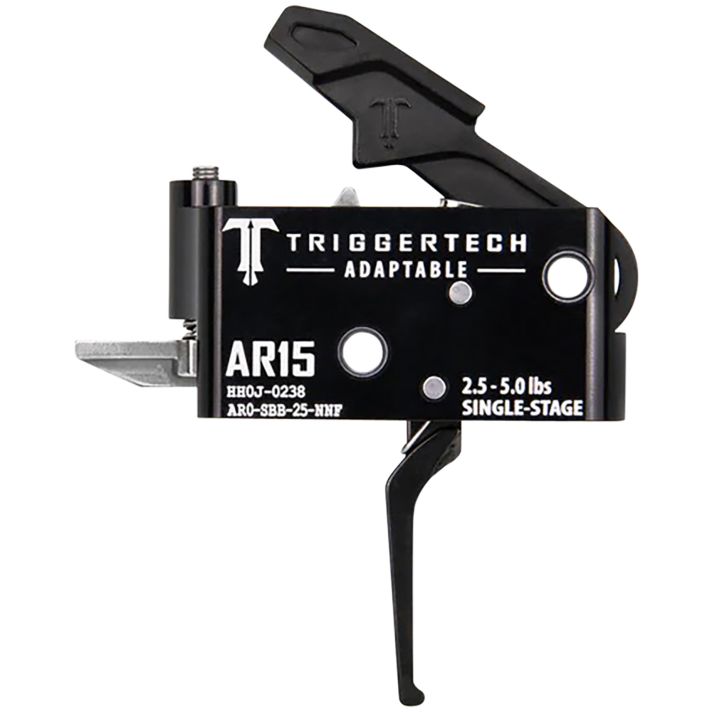 TriggerTech AR0SBB25NNF AdaptableFlat Single-Stage 2.5-5.0 lbs Adjustable for AR-15