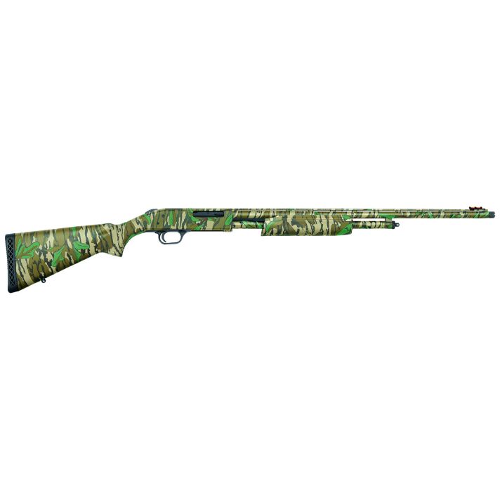 Mossberg 50107 500 Turkey Full Size 410 Gauge Pump 3" 5+1 24" Mossy Oak Greenleaf Vent Rib Barrel, Mossy Oak Greenleaf Optic Ready Receiver, Fixed Mossy Oak Greenleaf Synthetic Stock, Right Hand