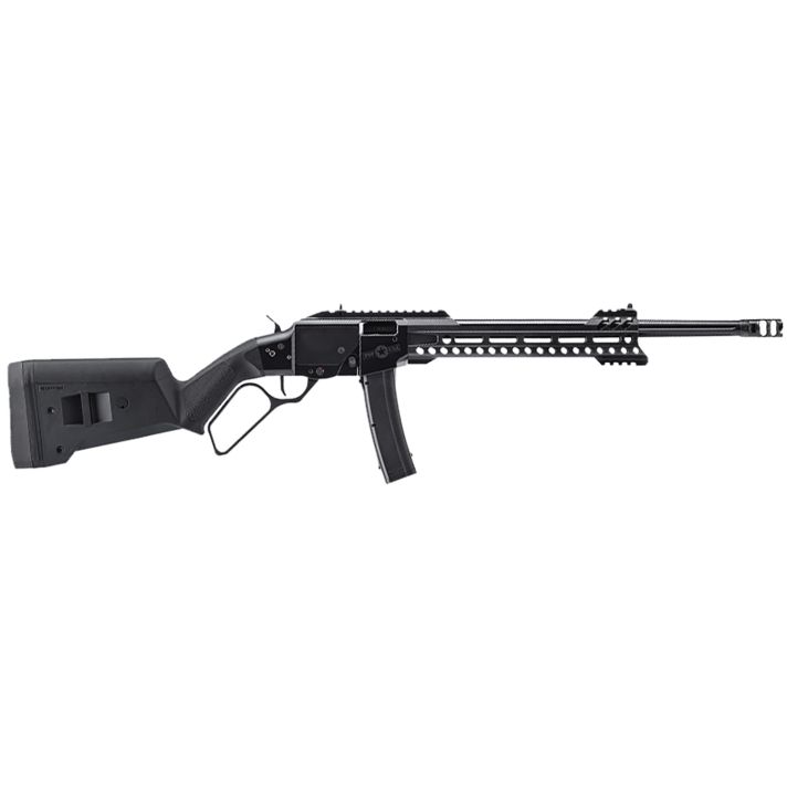 Patriot Ordnance Factory 01891 Tombstone9mm Luger 20+1 16.50" Fluted Barrel, Black, Magpul SGA Stock, M-LOK Handgaurd, XS Ghost Ring Sights, Muzzle Brake