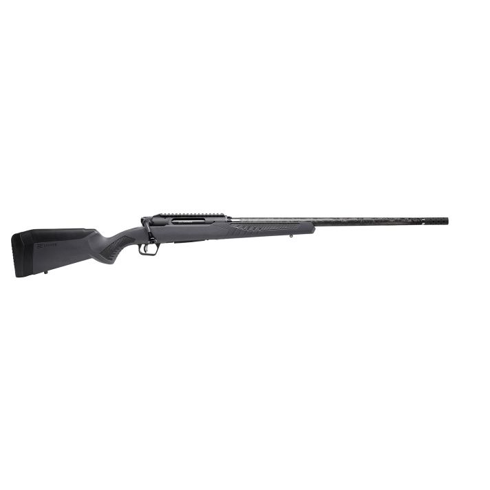 Savage Arms 57894 Impulse Mountain Hunter 308 Win 4+1 22" Carbon Fiber Threaded Barrel, Black Aluminum Receiver w/Picatinny Rail, Gray AccuStock Synthetic Stock, Ambidextrous
