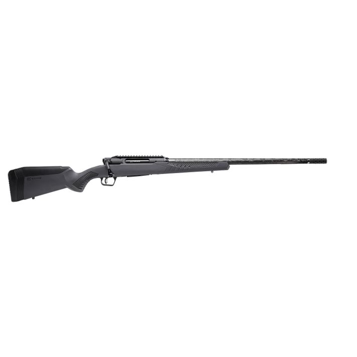 Savage Arms 57896 Impulse Mountain Hunter 300 WSM 2+1 24" Carbon Fiber Threaded Barrel, Black Aluminum Receiver w/Picatinny Rail, Gray AccuStock Synthetic Stock, Ambidextrous