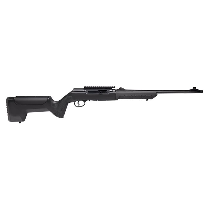 Savage Arms 47260 A22 Takedown Full Size 22 LR 10+1 18" High Luster Button Rifled Barrel, High Luster Drilled & Tapped Carbon Steel Receiver, Black Takedown Synthetic Stock, Right Hand