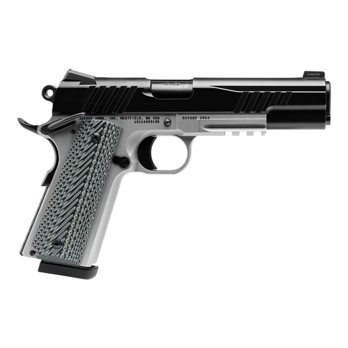 SAV 67207 1911 GOVT 45 5IN BLK/SSBLK MELONITE 2T