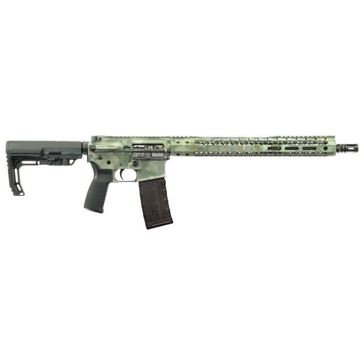 Black Rain OrdnanceSpec155.56x45mm NATO 16" 30+1, Jungle Camo Cerakote, Black MFT Minimalist Stock & Grip