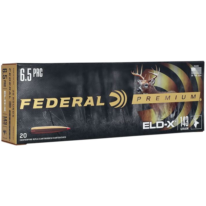 Federal P65PRCELDX1 Premium ELD-X 6.5PRC 143gr 20 Per Box/10 Case