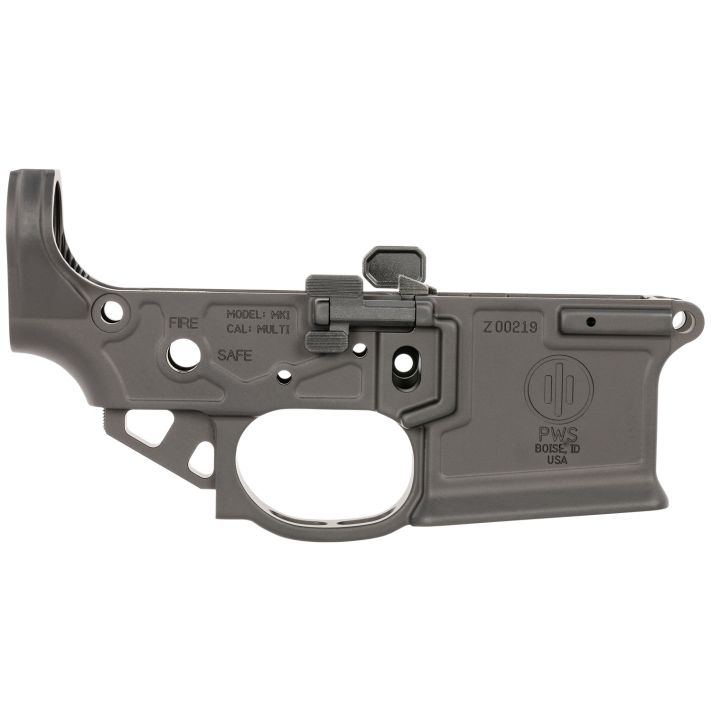 Primary Weapons MK1-M2-LWR MK1 Mod 2-M Black Anodized Stripped Lower For AR-15, Oversized Ambidextrous Bolt Release/Catch