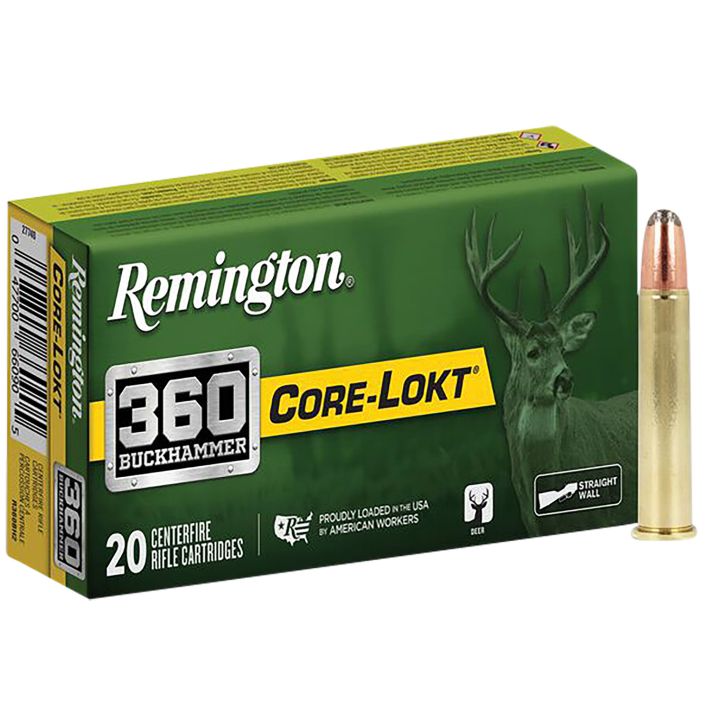Remington Ammunition R27743 Core-Lokt360Buckhammer 200gr Soft Point Core-Lokt 20 Per Box/10 Case