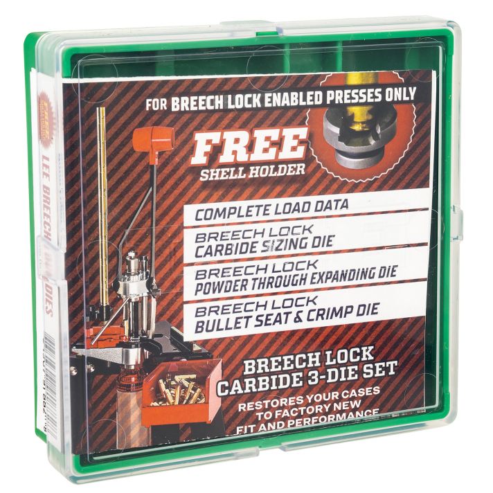 Lee Precision 91882 Breech Lock Carbide 3-Die Set 9mm Luger