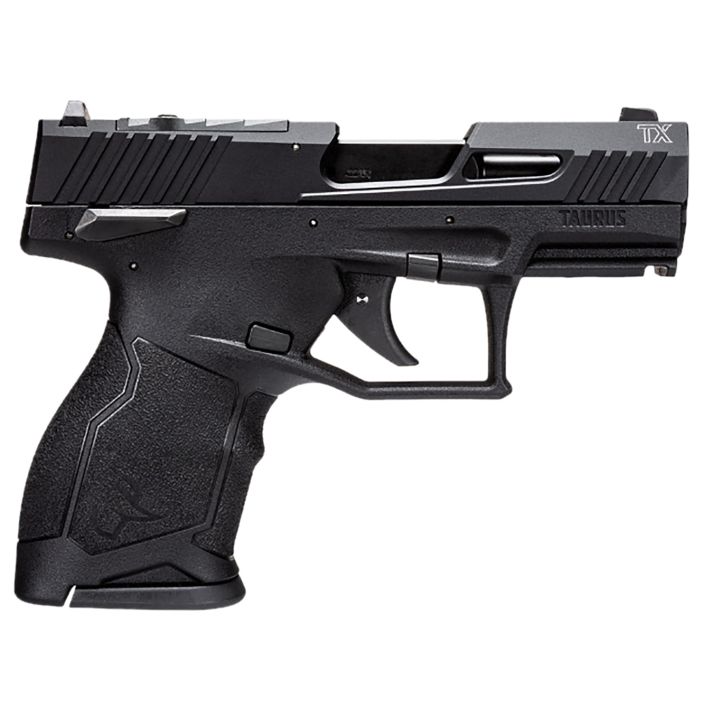 Taurus 1TX22131 TX22CCompact 22 LR 13+1 3.60" Matte Black Steel Barrel, Black Hard Coat Anodized Serrated Aluminum Slide, Black Polymer Frame w/Picatinny Rail Black Polymer Grips