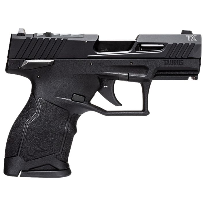 Taurus 1TX2213110 TX22CCompact 22 LR 10+1 3.60" Matte Black Steel Barrel, Black Hard Coat Anodized Serrated Aluminum Slide, Black Polymer Frame w/Picatinny Rail Black Polymer Grips