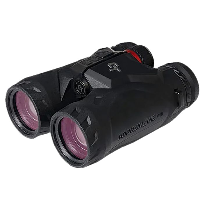 Crimson Trace 013002001 Horizonline 2K Pro Laser Rangefinding 10x42mm Red Illuminated Reticle Black Polymer