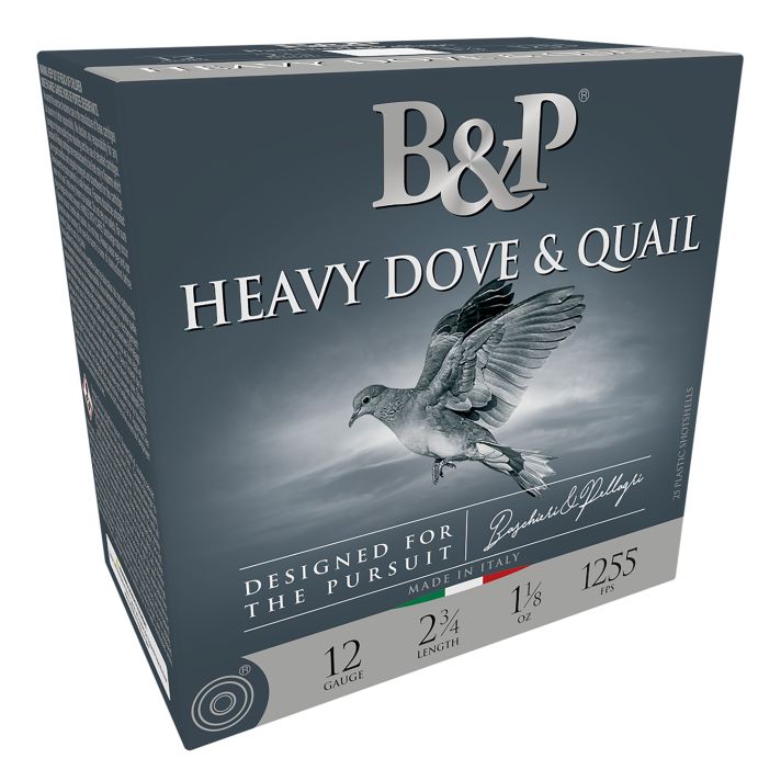 B&P 12B18D6 Heavy Dove & Quail12Gauge 2.75" 1 1/8oz 6Shot 25 Per Box/10 Case