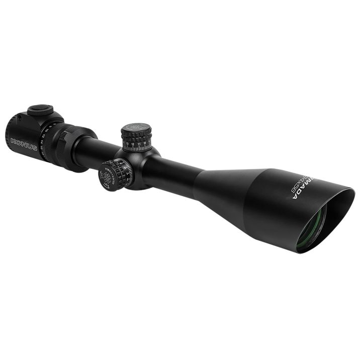 Konus 7166 ArmadaRifle Scope Black 6-24x56mm Dual Illuminated Red/Blue Engraved Fine Crosshair Reticle