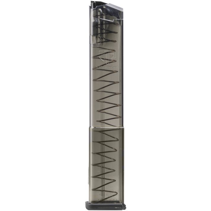 ETS Group SMKGLK17 Pistol Mags17rd Standard 9mm Luger Compatible w/ Glock 19/26/45/18/19X/34 Smoke Polymer