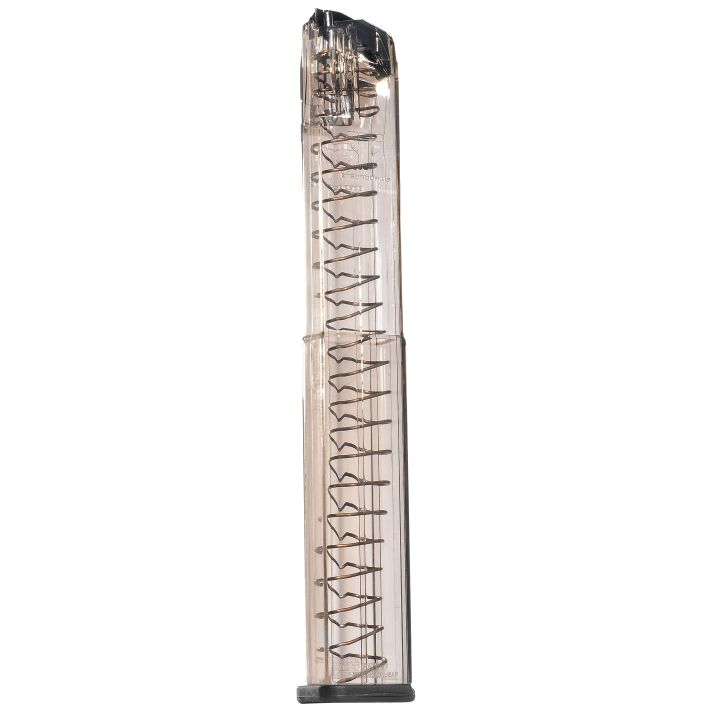 ETS Group SMKGLK1840 Pistol Mags40rd Extended 9mm Luger Compatible w/ Glock 17/19/26/45/18/19X/34 Smoke Polymer
