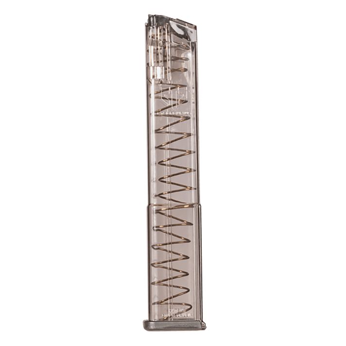 ETS Group SMKGLK18G2 Pistol Mags31rd 9mm Luger Compatible w/ Glock 18 Smoke Polymer