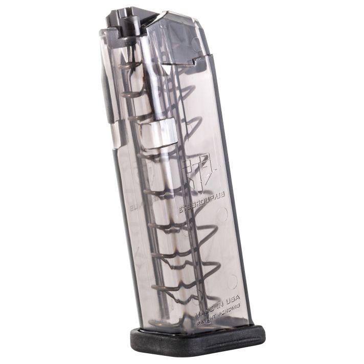 ETS Group SMKGLK1910 Pistol Mags10rd Limited 9mm Luger Compatible w/ Glock 19/26 Smoke Polymer