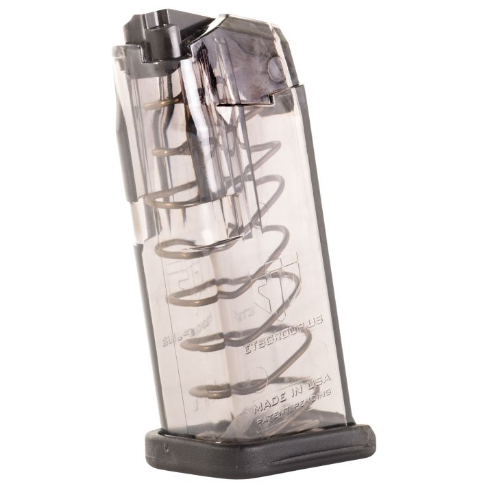 ETS Group SMKGLK26 Pistol Mags10rd Standard 9mm Luger Compatible w/ Glock 26 Smoke Polymer