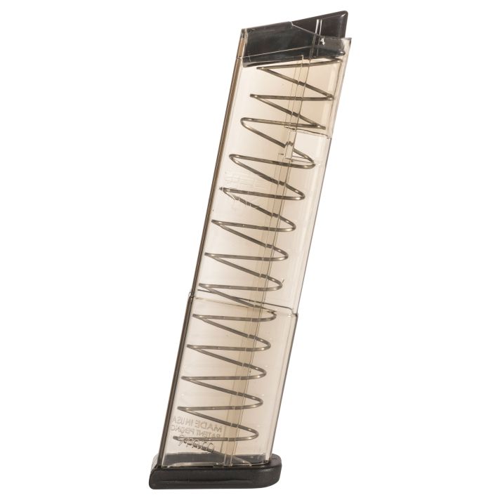 ETS Group SMKGLK4312 Pistol Mags12rd Extended 9mm Luger Compatible w/ Glock 43 Smoke Polymer