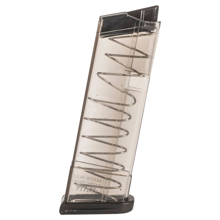 ETS Group SMKGLK439 Pistol Mags9rd Extended 9mm Luger Compatible w/ Glock 43 Smoke Polymer