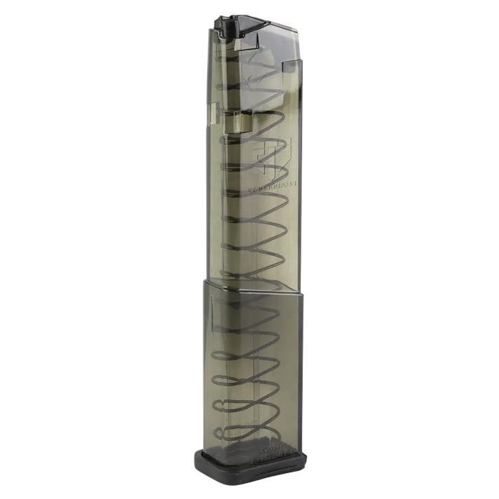 ETS Group SMKGLK43X19 Pistol Mags19rd Extended 9mm Luger Compatible w/ Glock 43X/48 Smoke Polymer