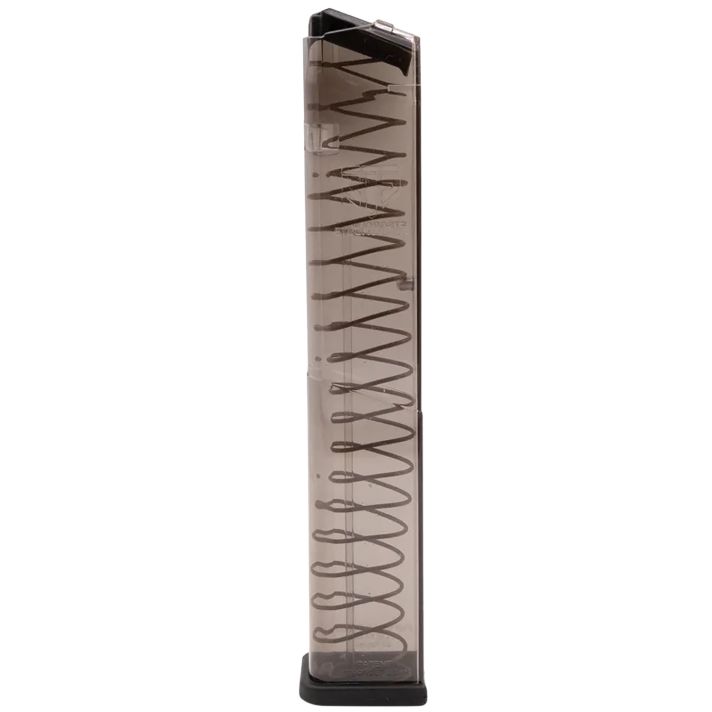 ETS Group SMKGLK2030 Pistol Mags30rd Extended 10mm Auto Compatible w/Glock 20/29/40 Smoke Polymer