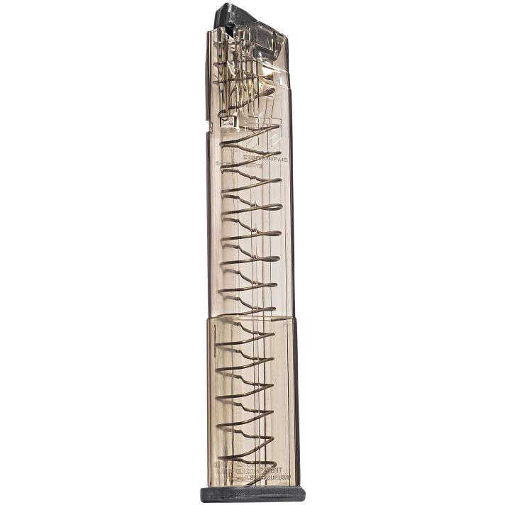 ETS Group SMKSG932030 Pistol Mags30rd Extended 9mm Luger Fits Sig P320 Smoke Polymer