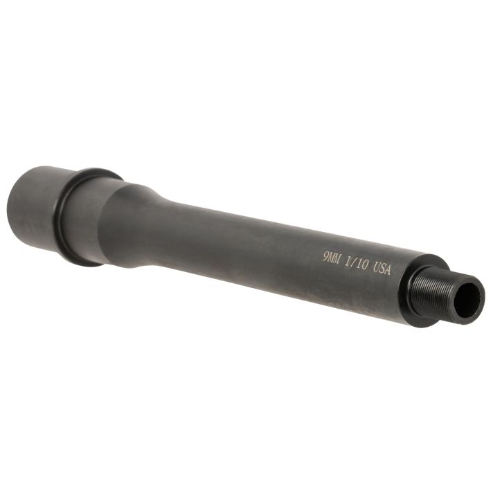 TacFire BAR9MM7BN AR Barrel9mm NATO 7.50" Black Nitride Finish 4150 Chrome Moly Vanadium Steel Material with Threading & 1:10" Twist for AR-15