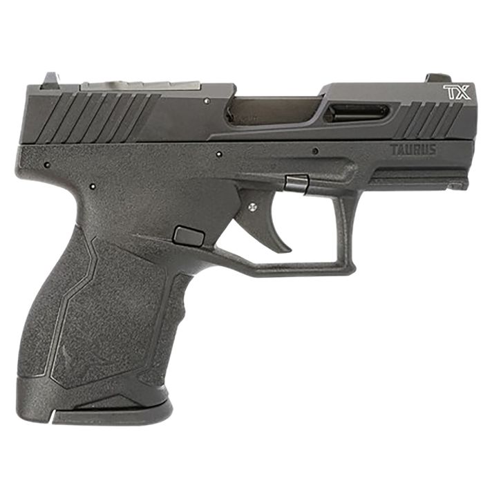 Taurus 1TX22231 TX22CCompact 22 LR 13+1 3.60" Matte Black Steel Barrel, Black Hard Coat Anodized Serrated Aluminum Slide, Black Polymer Frame w/Picatinny Rail Black Polymer Grips