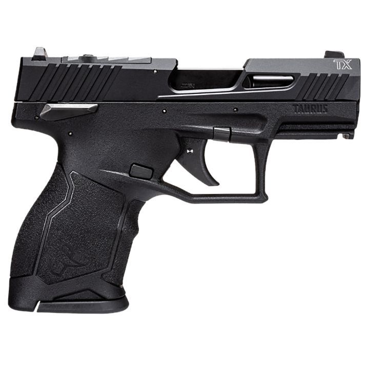 Taurus 1TX2233110 TX22CCompact 22 LR 10+1 3.60" Black Barrel, Slide & Polymer Frame, Rubber Grips