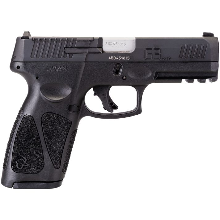 Taurus 1G3P94117 G3 T.O.R.O. Full Size 9mm Luger 17+1 4" Matte Stainless Steel Barrel, Matte Black Tenifer Optic Ready/Serrated Slide, Black Polymer Frame w/Picatinny Rail, Black Polymer Grips