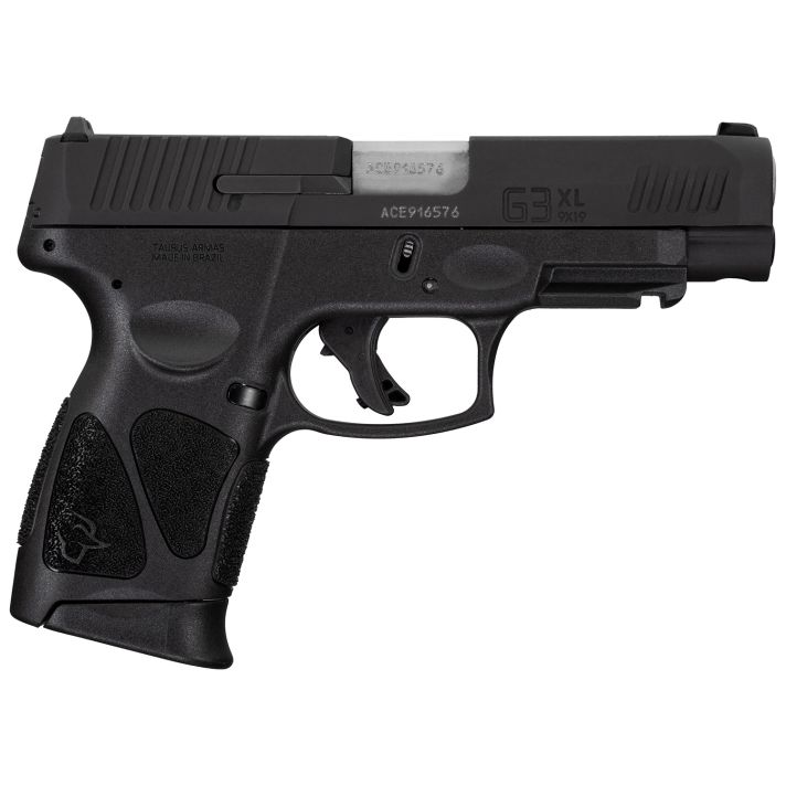 Taurus 1G3XLSR904110 G3XLCompact Frame 9mm Luger 10+1 4" Matte Stainless Steel Barrel, Matte Black Tenifer Serrated Steel Slide, Black Polymer Frame w/Picatinny Rail, Black Polymer Grip