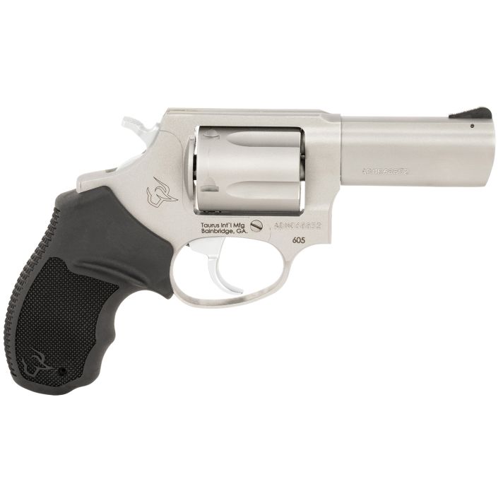 Taurus 2605P39 605 T.O.R.O. Small Frame 38 Special +P/357 Mag 5rd 3" Stainless Steel Barrel, Frame & Cylinder, Black Rubber Grip, Transfer Bar Safety, Optic Mount For Micro Red Dot
