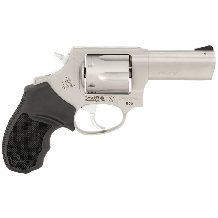 Taurus 2856P39 856 T.O.R.O. Small Frame 38 Special +P 6rd 3" Matte Stainless Steel Barrel, Cylinder & Frame, Extended Ejector Rod, Black Rubber Grip, Transfer Bar Safety, Exposed Hammer, Optics Ready