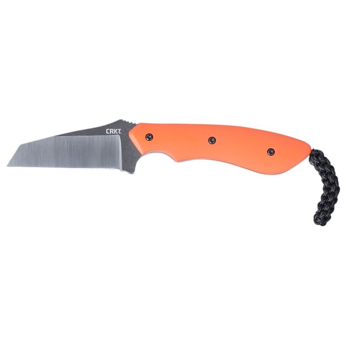 CRKT 2399 S.P.I.T.2.29" Fixed Plain Satin Stonewashed 8Cr13MoV SS Blade/Orange G10 Handle Includes Sheath