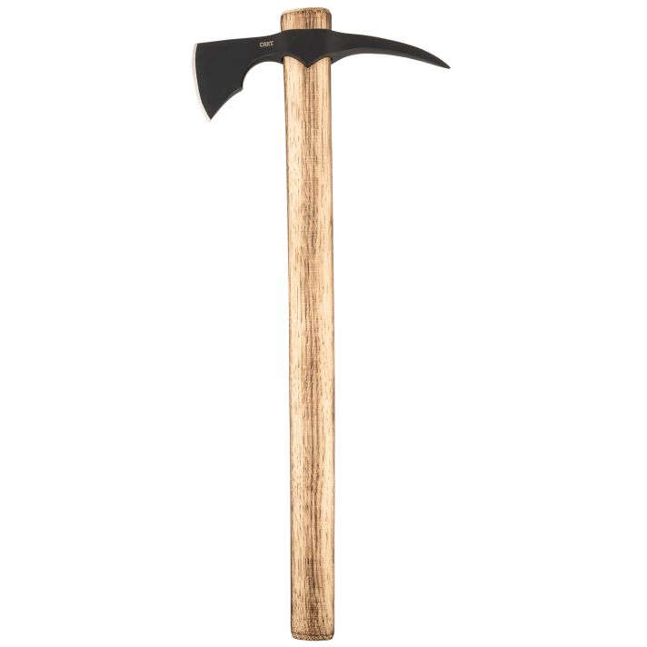 CRKT 2753 ODR3.08" Axe w/Spike 1055 Carbon Steel Blade, Fire Treated Tennessee Hickory Handle, 21" OAL