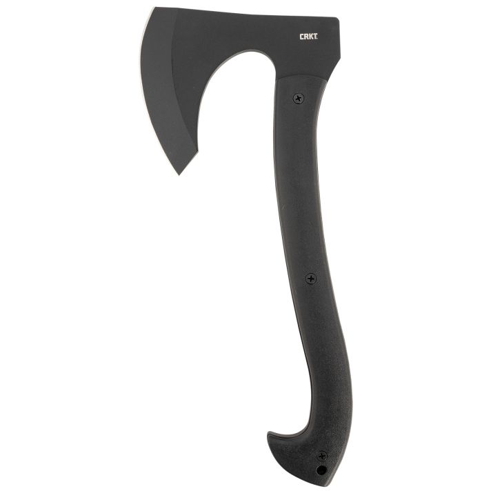 CRKT 2917 Skeggox4.83" Plain Axe w/Beard, SK-5 Steel Blade, Black Contoured GRN Handle, 12.94" OAL