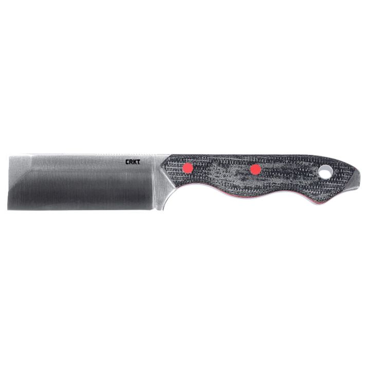 CRKT 4037 Razel2.97" Fixed Plain Satin D2 Steel Blade/Weathered Resin Infused Fiber Handle Includes Sheath